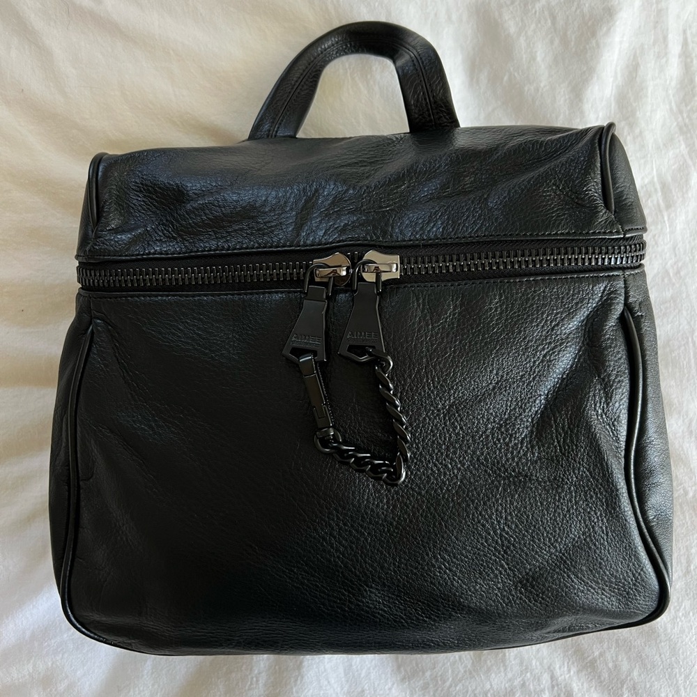 Aimee Kestenberg Black Leather Backpack